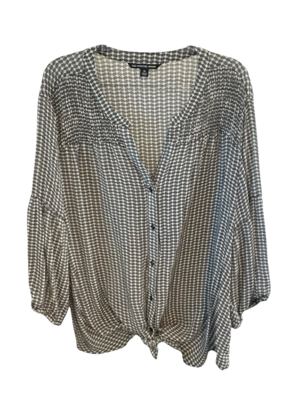 Zac & Rachel Tie Front Top
